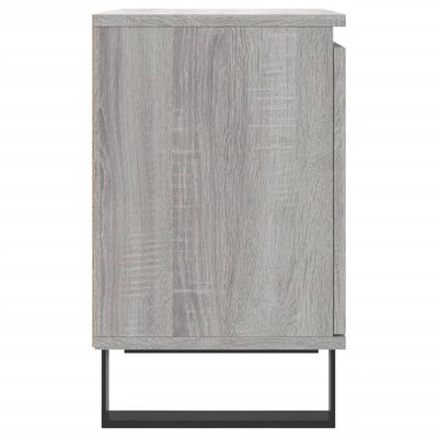 vidaXL Table de chevet sonoma gris 40x30x50 cm bois d'ingénierie