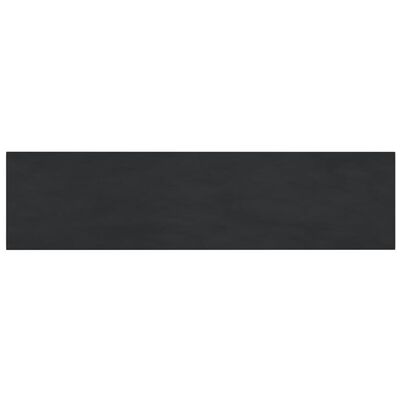 vidaXL Panneaux muraux 12 pcs Noir 60x15 cm Velours 1,08 m²