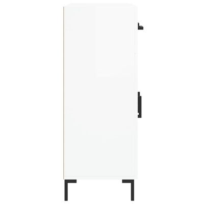 vidaXL Buffet Blanc brillant 69,5x34x90 cm Bois d'ingénierie