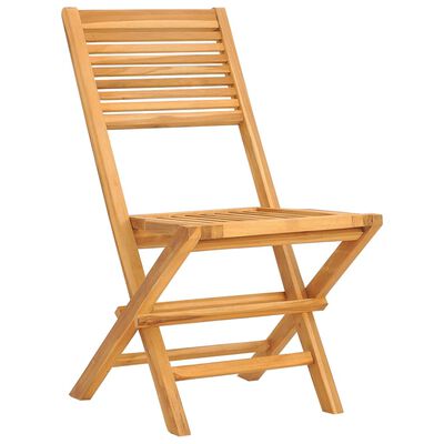 vidaXL Chaises de jardin pliantes lot de 8 47x62x90cm bois massif teck