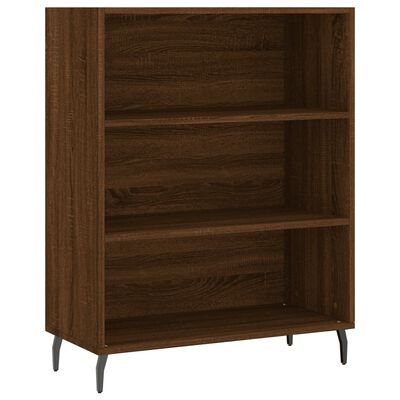 vidaXL Buffet haut Chêne marron 69,5x34x180 cm Bois d'ingénierie