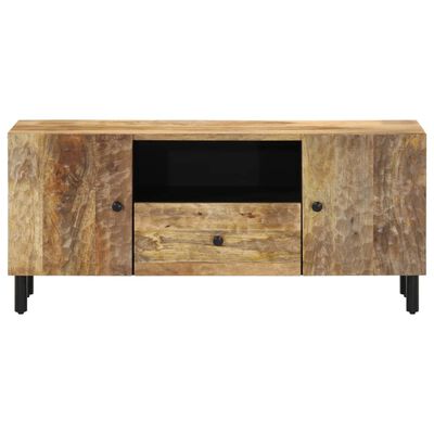 vidaXL Meuble TV 105x33x46 cm Bois massif de manguier