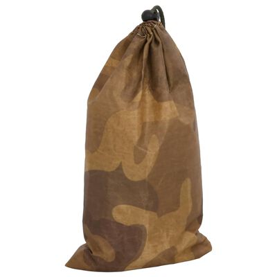 vidaXL Filet de camouflage avec sac de rangement 312x140 cm sable