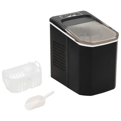 vidaXL Appareil à glaçons Noir 1,4 L 15 kg / 24 h