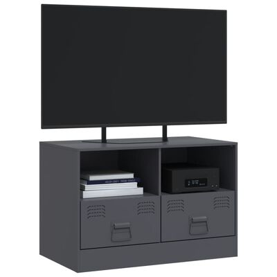 vidaXL Meuble TV anthracite 67x39x44 cm acier