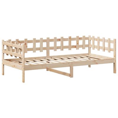 vidaXL Lit de jour avec toit sans matelas 90x200 cm bois massif