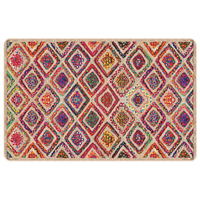 vidaXL Tapis lavable multicolore 190x300 cm antidérapant