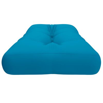 vidaXL Coussin de palette bleu clair 120x40x12 cm tissu