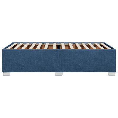 vidaXL Cadre de lit sans matelas bleu 90x190 cm tissu