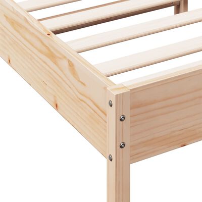 vidaXL Cadre de lit sans matelas 100x200 cm bois massif de pin