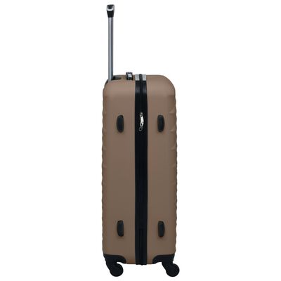 vidaXL Valise rigide Marron ABS