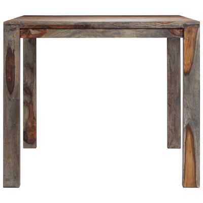 vidaXL Table à manger Gris 180x90x76 cm Bois massif