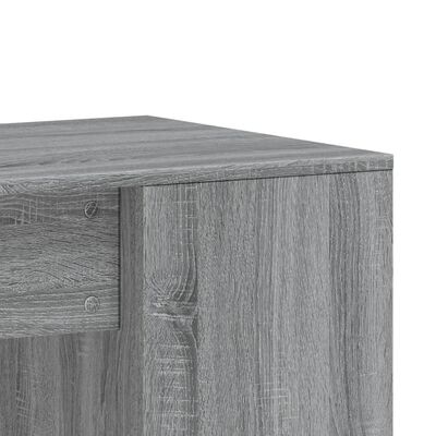 vidaXL Bureau sonoma gris 102x50x75 cm bois d'ingénierie