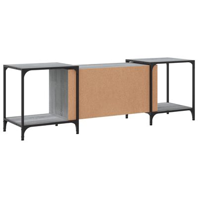 vidaXL Meuble TV sonoma gris 153x37x50 cm bois d'ingénierie