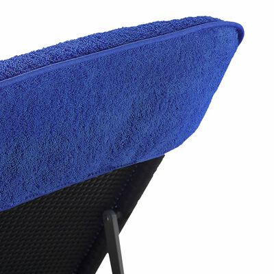 vidaXL Serviettes de plage 2 pcs bleu royal 60x135 cm tissu 400 GSM