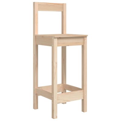 vidaXL Tabourets de bar lot de 2 40x41,5x112 cm bois massif de pin