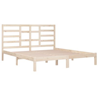 vidaXL Cadre de lit sans matelas bois massif 180x200 cm