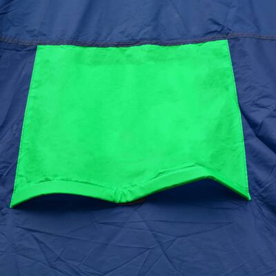 vidaXL Tente de camping 9 personnes Bleu et Vert