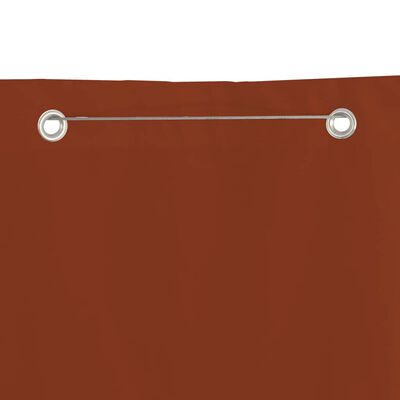 vidaXL Écran de balcon Terre cuite 160x240 cm Tissu Oxford