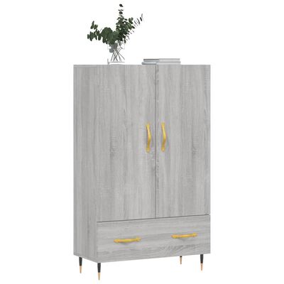 vidaXL Buffet haut sonoma gris 69,5x31x115 cm bois d'ingénierie