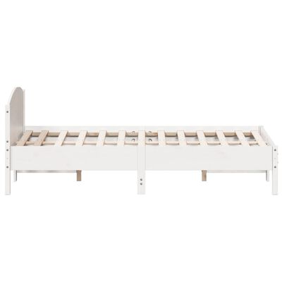 vidaXL Cadre de lit sans matelas blanc 140x200 cm bois de pin massif