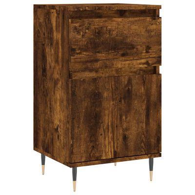 vidaXL Buffets 2 pcs chêne fumé 40x35x70 cm bois d'ingénierie