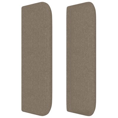 vidaXL Tête de lit à LED Taupe 83x16x78/88 cm Tissu