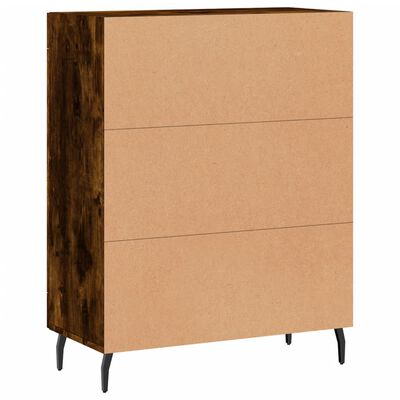 vidaXL Buffet chêne fumé 69,5x34x90 cm bois d'ingénierie