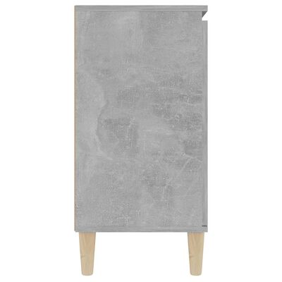 vidaXL Buffet gris béton 101x35x70 cm bois d'ingénierie