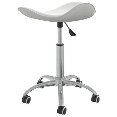 vidaXL Chaise de bureau Blanc Similicuir