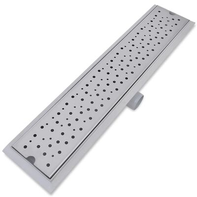 vidaXL Drain de douche linéaire 2 pcs 630 x 140 mm Acier inoxydable