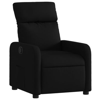 vidaXL Fauteuil inclinable Noir Tissu