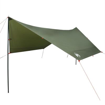 vidaXL Bâche de camping vert olive 438x376x212 cm imperméable