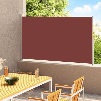 vidaXL Auvent latéral rétractable de patio 220x300 cm Marron