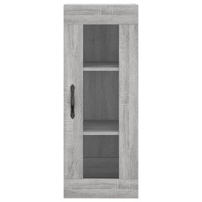 vidaXL Armoire murale sonoma gris 34,5x34x90 cm