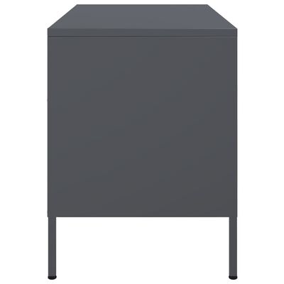 vidaXL Meuble TV anthracite 68x39x50,5 cm acier