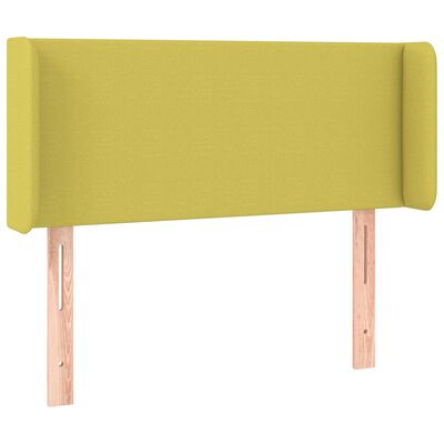 vidaXL Tête de lit à LED Vert 103x16x78/88 cm Tissu