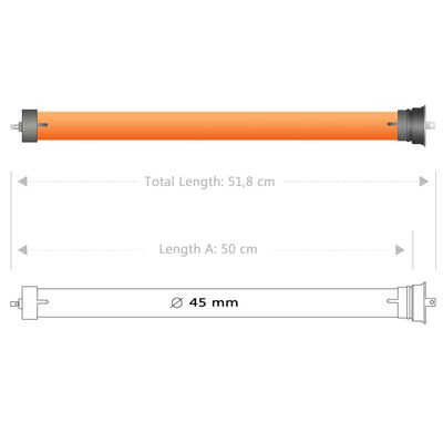 vidaXL Moteurs tubulaires 7 pcs 40 Nm