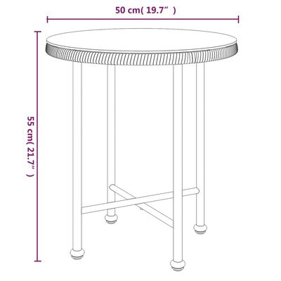 vidaXL Ensemble à manger de jardin 3 pcs Noir Résine tressée