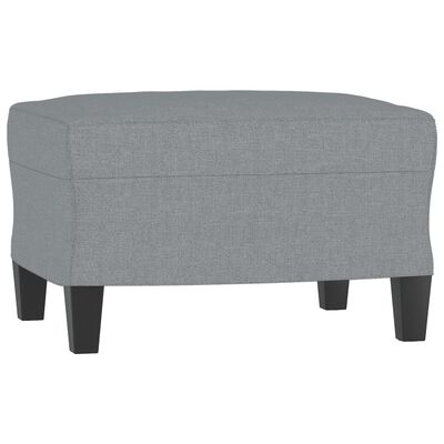 vidaXL Ensemble de canapés 3 pcs avec coussins Gris clair Tissu