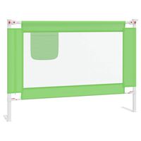 vidaXL Barrière de sécurité de lit enfant Vert 90x25 cm Tissu