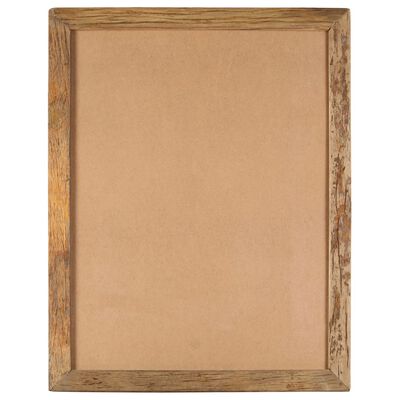 vidaXL Cadres photo 2 pcs 90x70cm Bois de récupération solide et verre