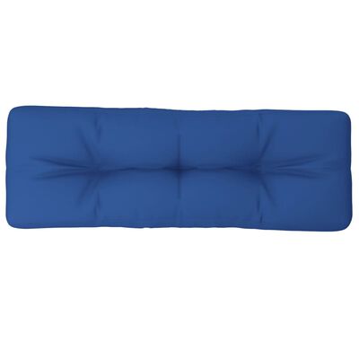 vidaXL Coussin de palette bleu royal 120x40x12 cm tissu