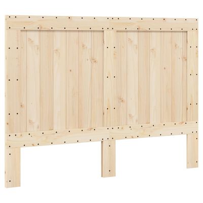 vidaXL Cadre de lit avec tête de lit 140x200 cm bois de pin massif