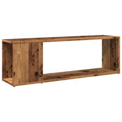 vidaXL Meuble TV vieux bois 100x24x32 cm bois d'ingénierie