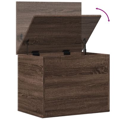 vidaXL Boîte de rangement chêne marron 60x42x46 cm bois d'ingénierie