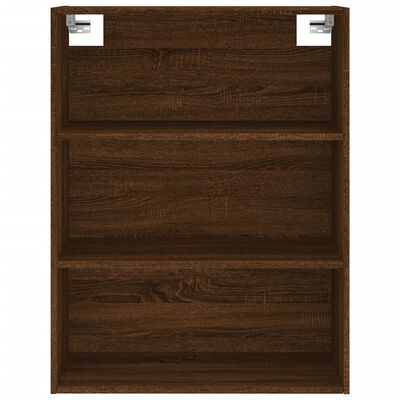 vidaXL Buffet haut Chêne marron 69,5x34x180 cm Bois d'ingénierie