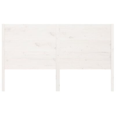 vidaXL Tête de lit Blanc 141x4x100 cm Bois massif de pin