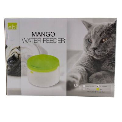 Ebi Bol à eau pour animaux de compagnie Mango 1,5 L vert