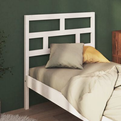 vidaXL Tête de lit Blanc 81x4x100 cm Bois massif de pin